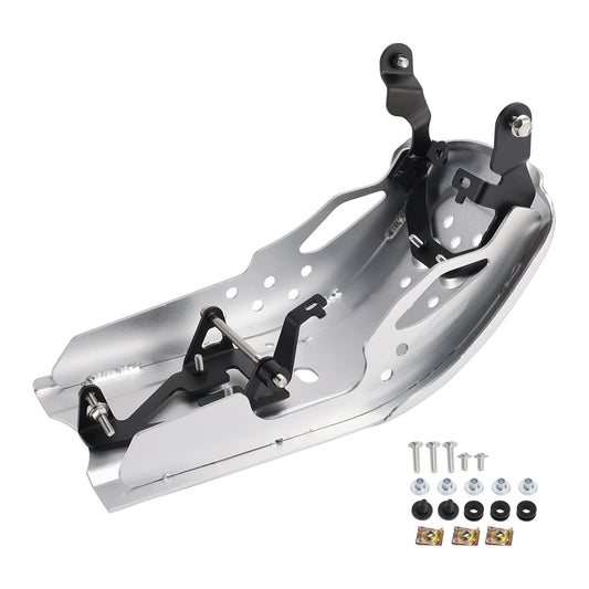 Aluminum Sump Guard Bash Plate Silver For Speed 400 Scrambler 400 X 2024-2026