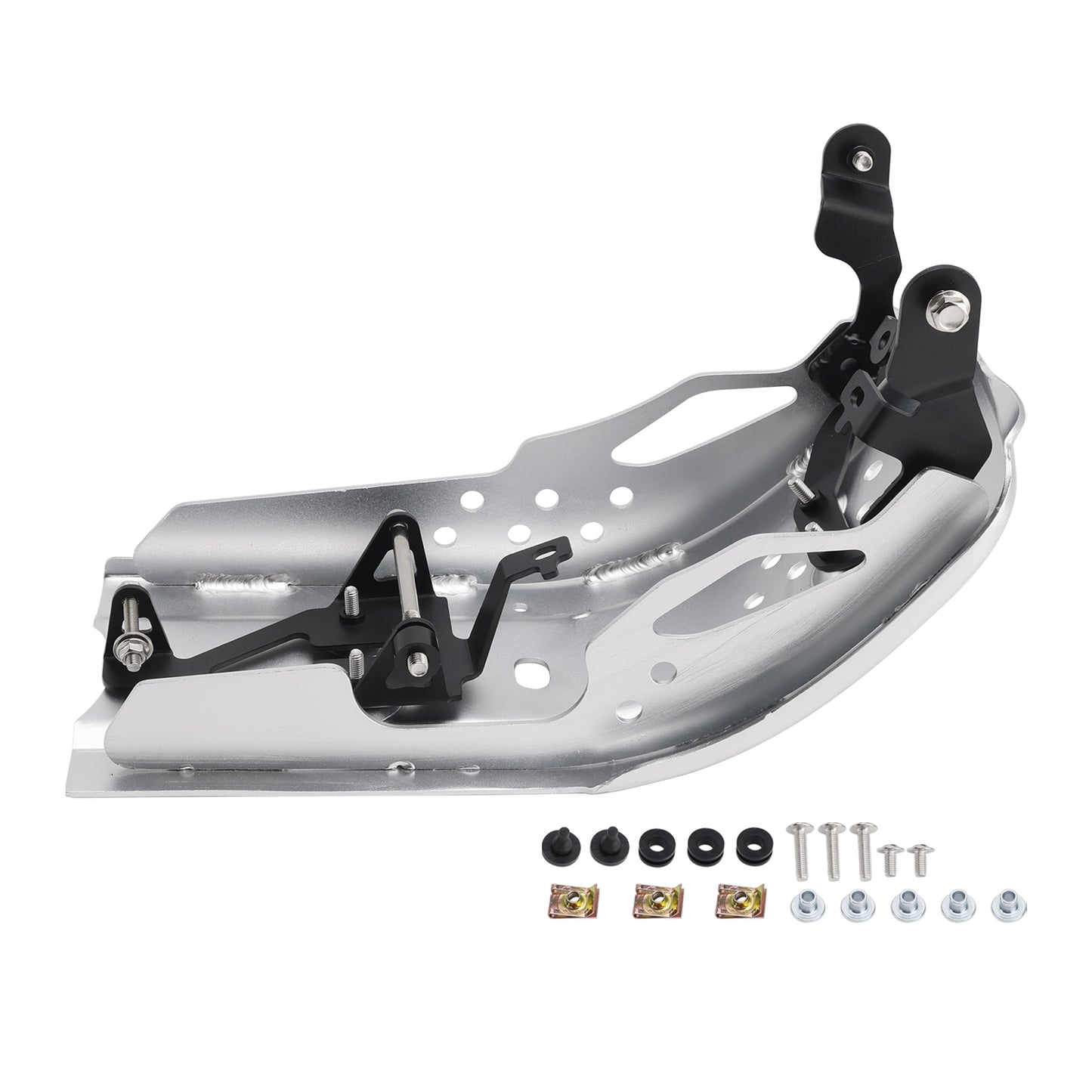 Aluminum Sump Guard Bash Plate Silver For Speed 400 Scrambler 400 X 2024-2026