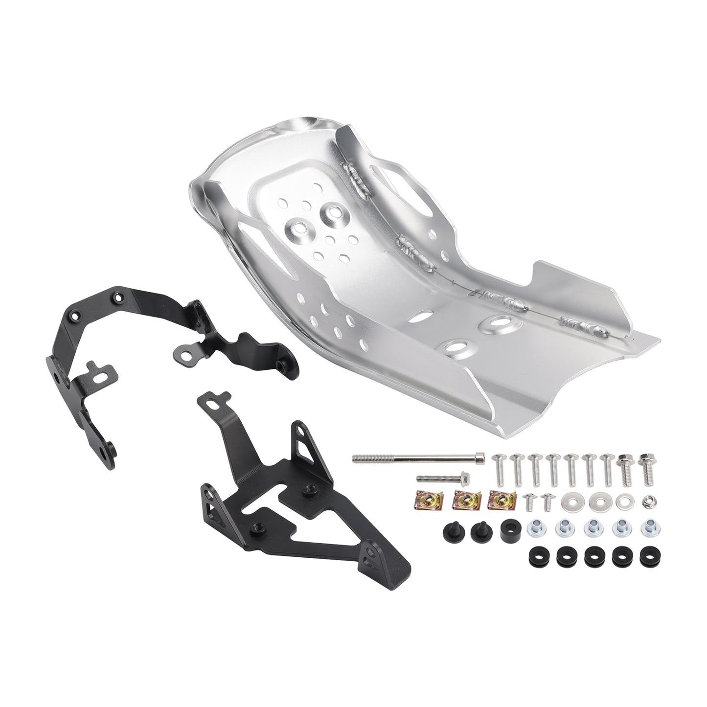 Aluminum Sump Guard Bash Plate Silver For Speed 400 Scrambler 400 X 2024-2026