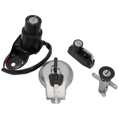 Ignition Key Switch Fuel Cap Helmet Seat Lock Set For Yamaha XV400 Virago 91-94