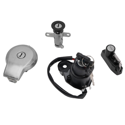 Ignition Key Switch Fuel Cap Helmet Seat Lock Set For Yamaha XV400 Virago 91-94