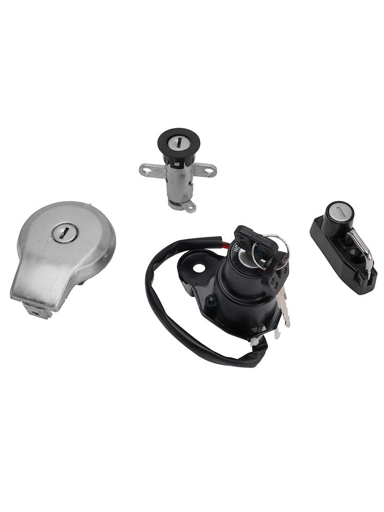 Ignition Key Switch Fuel Cap Helmet Seat Lock Set For Yamaha XV400 Virago 91-94