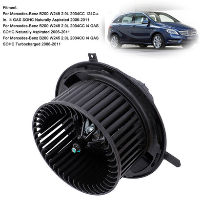 HVAC Heater Blower Motor Assembly A1698200642 For Mercedes-Benz B200 2006-2011