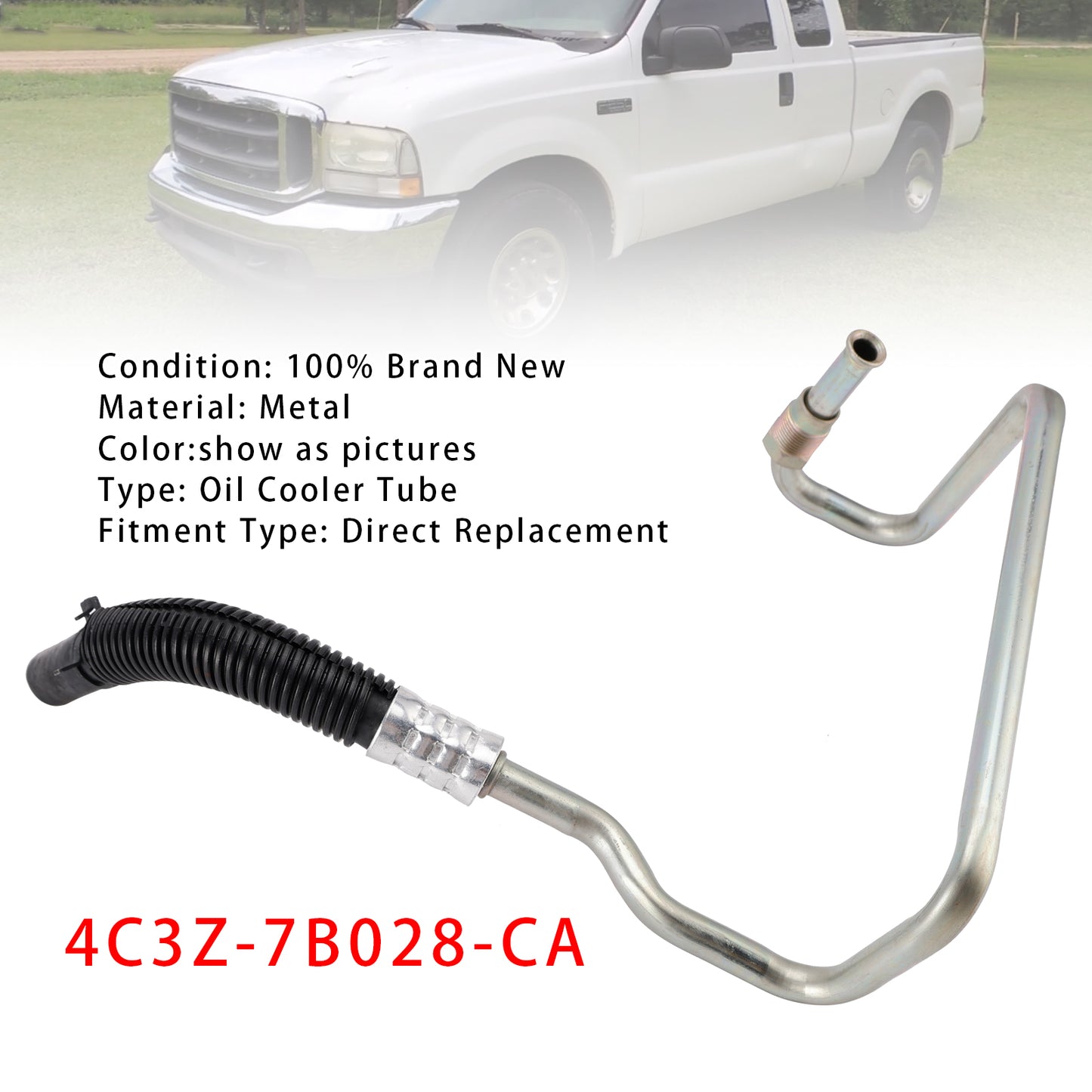 Transmission Oil Cooler Tube For Ford F-250 F-350 F-450 F-Series Super Duty 2004