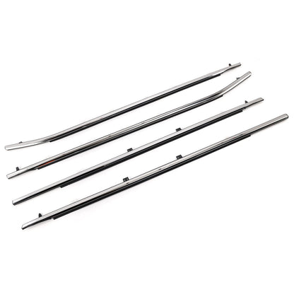 4PCS Weatherstrips Seal 72410-TK8-A11 Door Belt Molding For 2011-2017 Odyssey 72950-TK8-A01  72450-TK8-A11