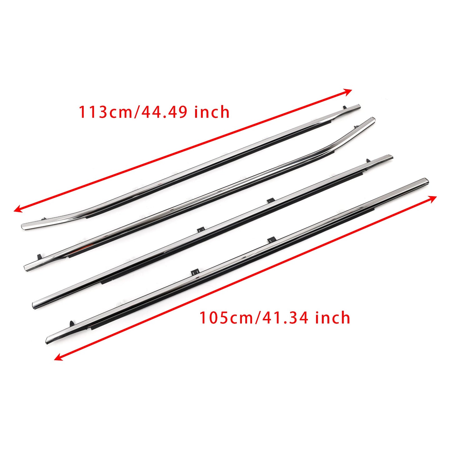 4PCS Weatherstrips Seal 72410-TK8-A11 Door Belt Molding For 2011-2017 Odyssey 72950-TK8-A01  72450-TK8-A11