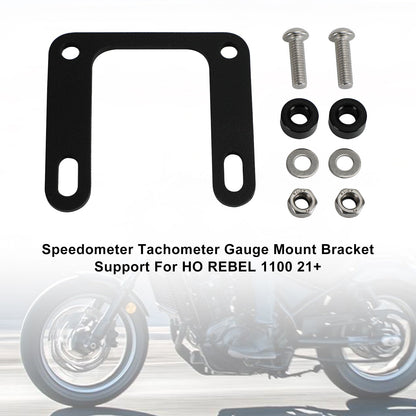 2021-2024 Honda Rebel CMX1100 Motorcycle Instrument Bracket Side Speedometer Bracket Relocation Holder Black