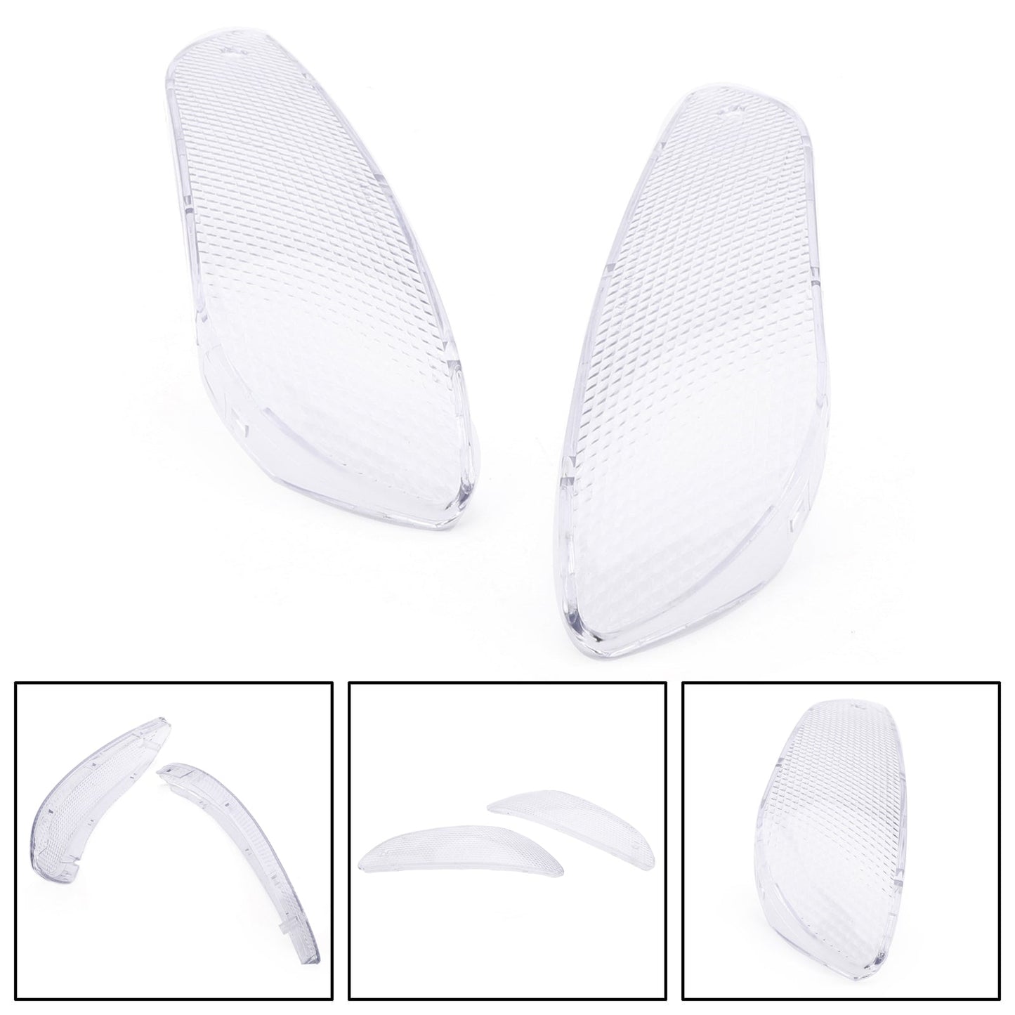 Front Turn Signals Lens For BMW K1200LT 1999-2007 2002 2003 Clear Champoo
