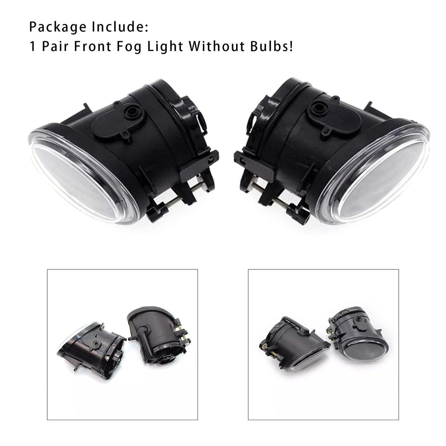 2003-2005 BMW E46 Sedan 330I with ZHP Package Pair Front Fog Light Lamps Without Bulbs 63177894017 63177894018