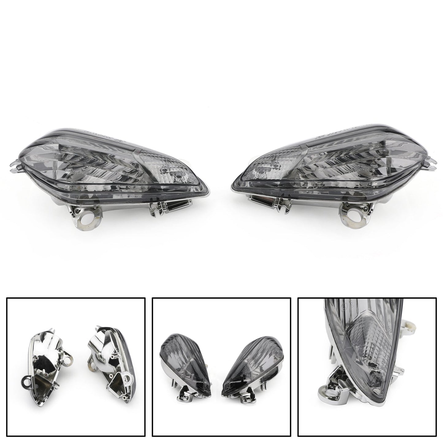 Front Turn Signals Lens For Honda CBR1000RR 2008-2009 Smoke Champoo