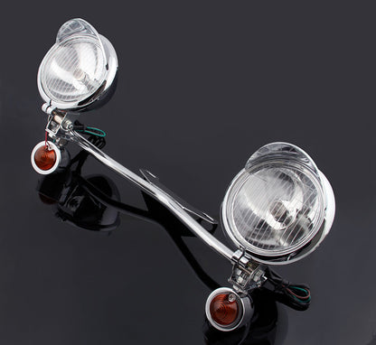 Driving Passing Turn Signal Spot Light Bar For Honda Yamaha Suzuki Kawasaki Champoo