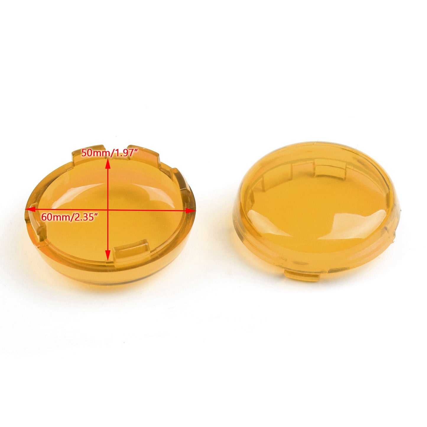 Plastic Turn Signal Light Lens For Cover For Harley Electra Glide Heritage Softail Champoo