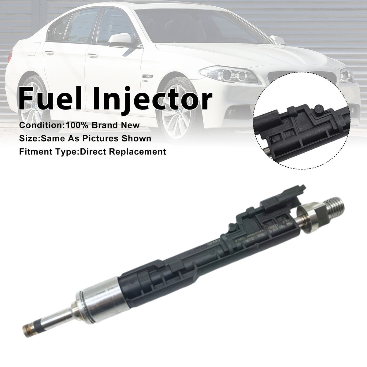 BMW 5 Series F10/F11 550i/550i xDrive 4.4L V8 2013-2017 1Pcs Fuel Injector