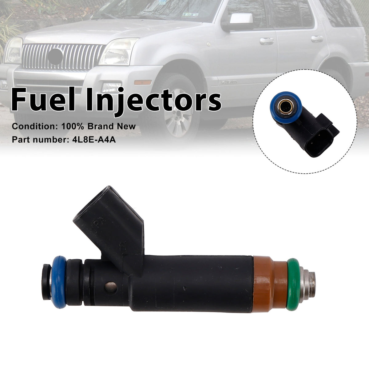Mercury Sable 3.0L 2004-2005 4L8E-A4A Fuel Injectors