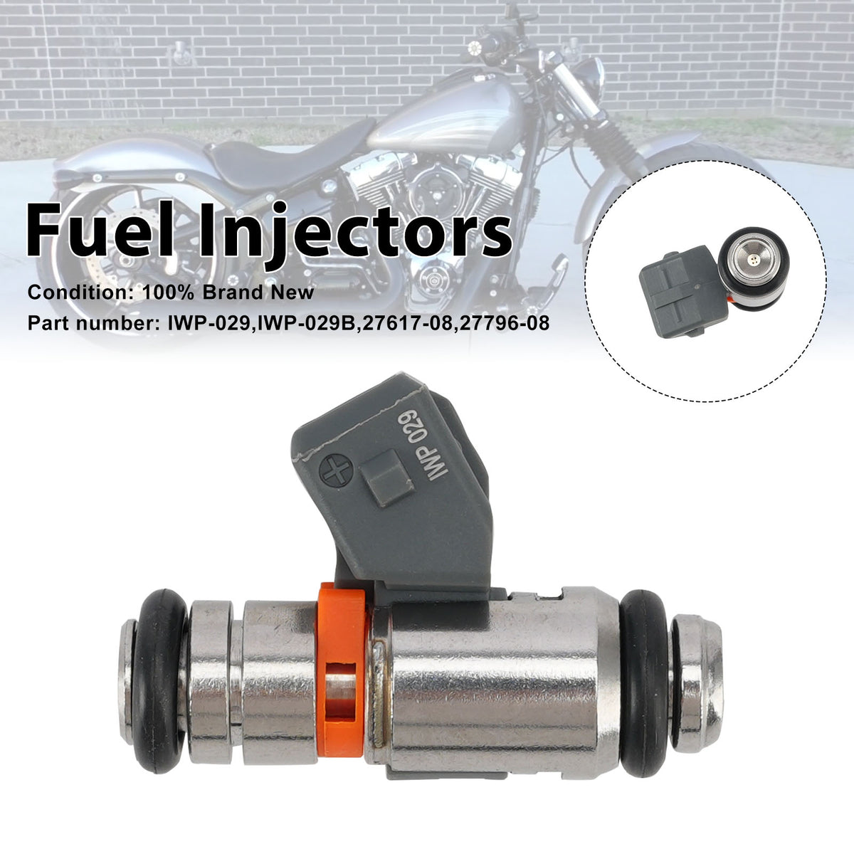 2009-2017 Harley-Davidson Tri Glide Fuel Injectors IWP-029