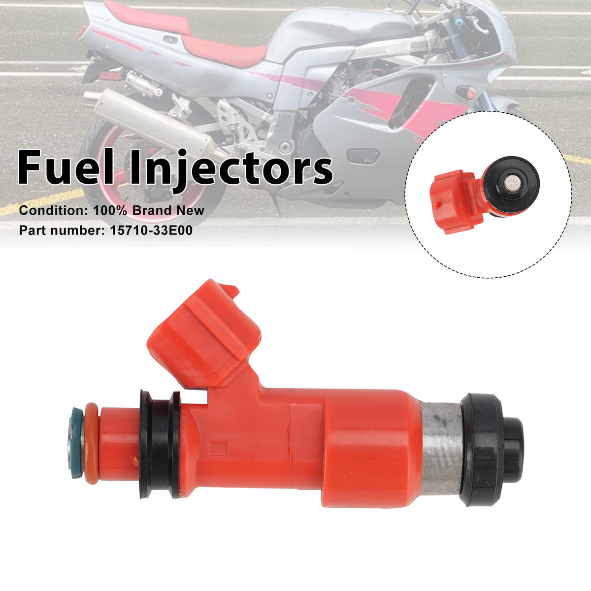 Suzuki GSX-R750 1998-1999 Fuel Injectors 15710-33E00