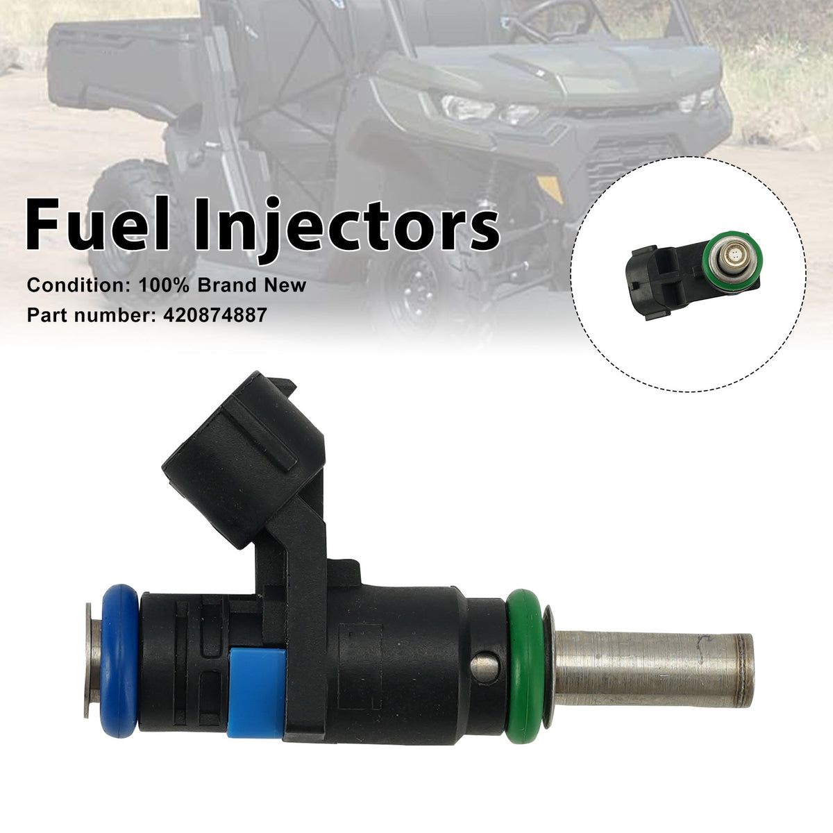 Can-Am Traxter Maverick Defender Injection Valve Ass'y 19-24 420874887 Fuel Injectors