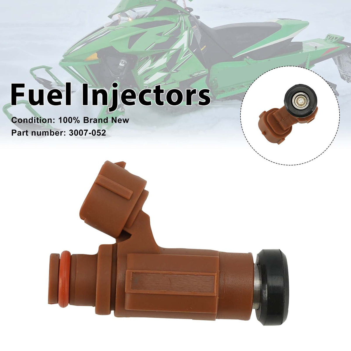 Arctic Cat SnoPro 500 F5 ZR 4000 2004-2017 Fuel Injectors 3007-052