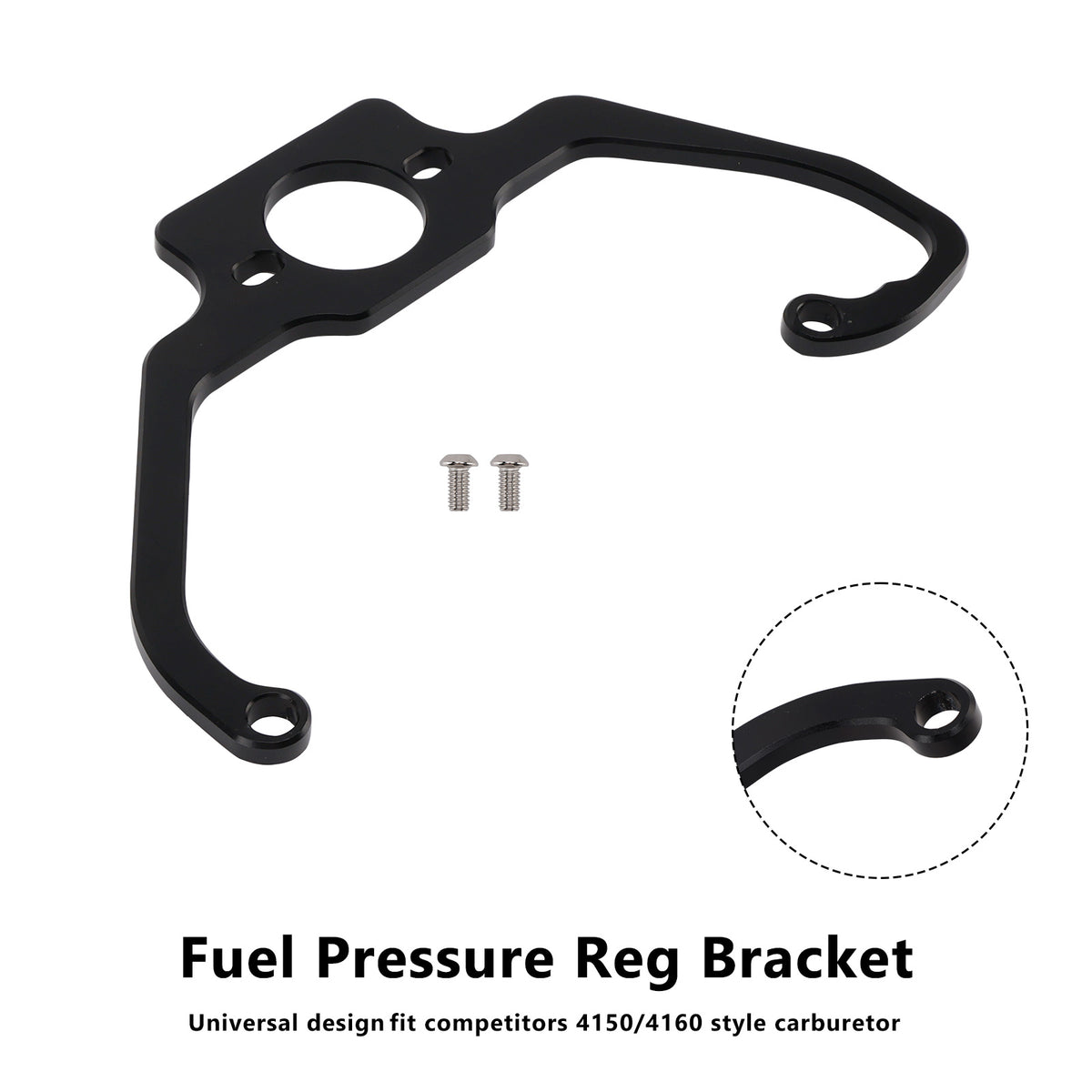 Fuel Pressure Reg Bracket Fit Competitors 4150/4160 Carburetor