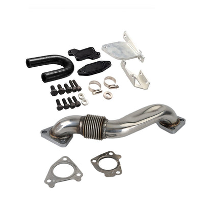 2007.5-2010 Chevrolet Silverado GMC 2500 3500 LMM 6.6L Duramax EGR Delete Kit & Passenger Up Pipe