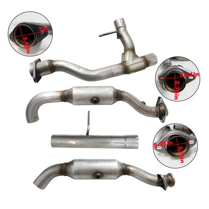 2011/2012/2013/2014 Ford F150 3.5L V6 3496CC Catalytic Converter Set Left＆Right Side 53969 50495