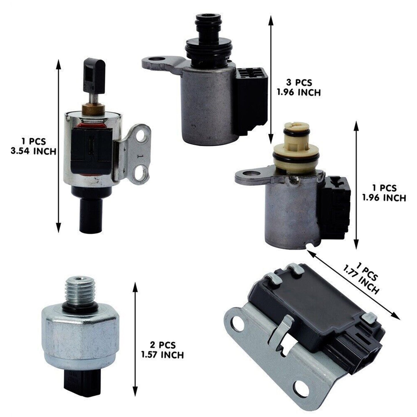2009-2012 Nissan Rogue L4 2.5L 2WD QR25DE Engine CVT Transmission Solenoid Valve Kit 33446-JF011 203452A 33435J