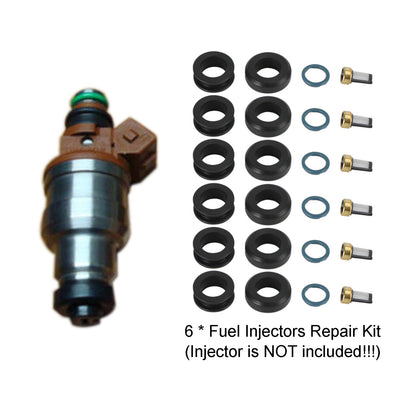 Dodge Stealth 1991-1996 6PCS Fuel Injectors Seal O-Ring Kit 18-10066 INP-014 MD164888
