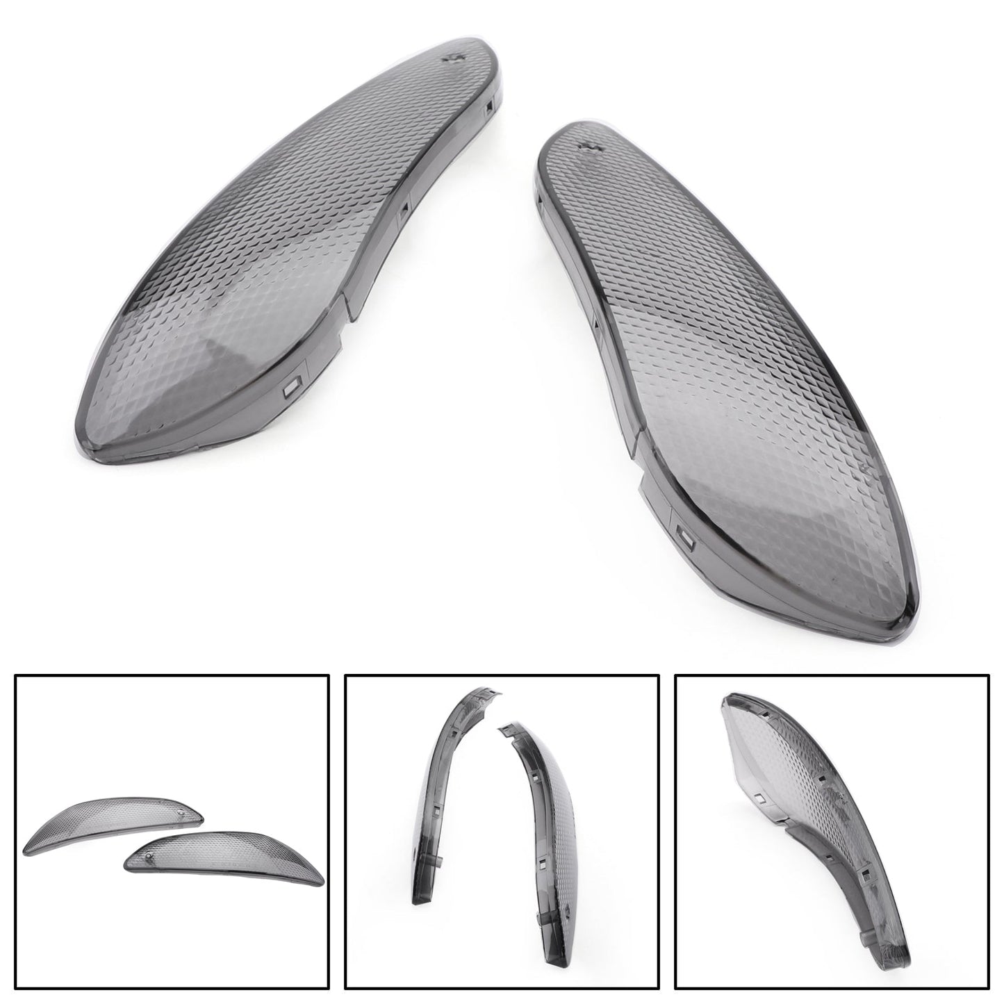 BMW Front Turn Signals Lens Fit For K1200 1999-2007 Smoke Champoo