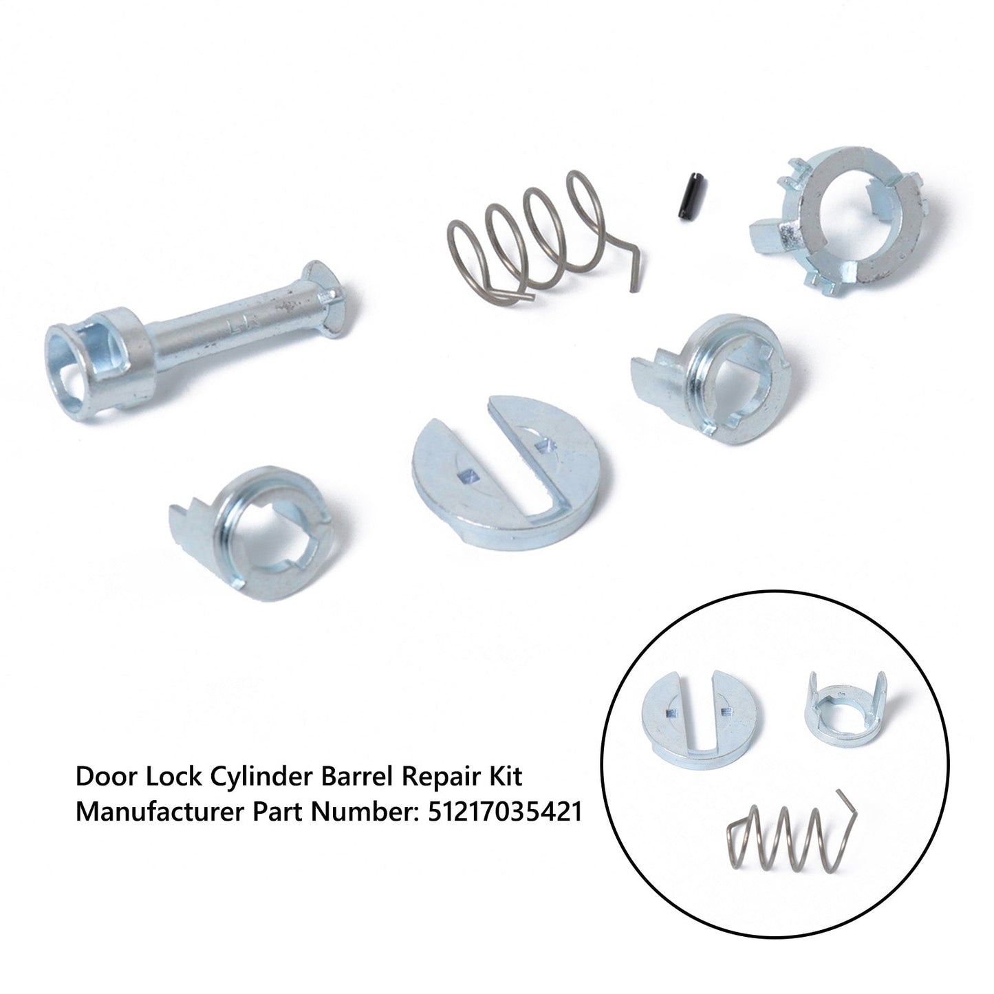 BMW X3 E83 X5 E53 L/R Door Lock Cylinder Barrel Repair Kit 51217035421