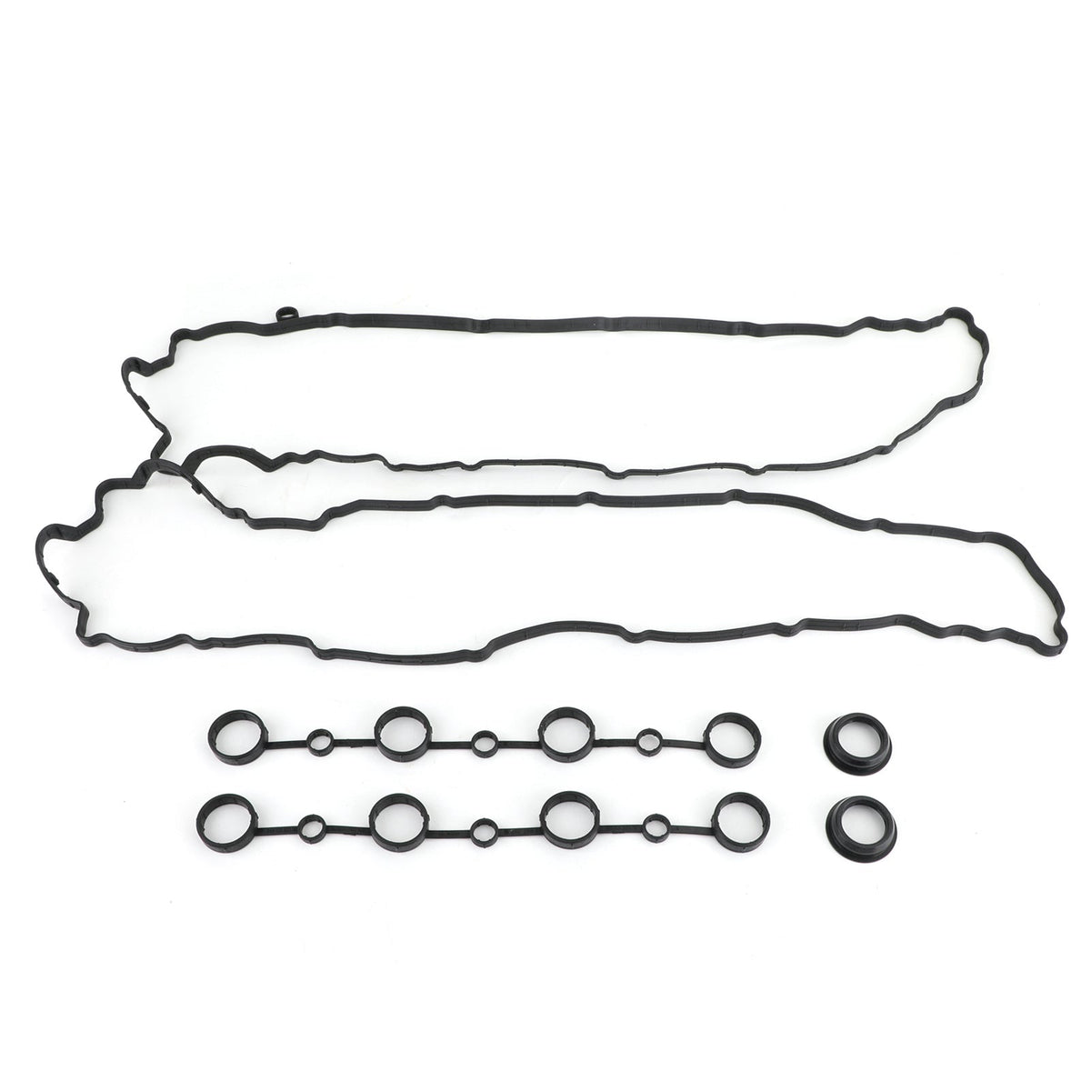 Cayenne V8 Left & Right Valve Cover Gasket Set Spark Plug Seals Cam Gasket