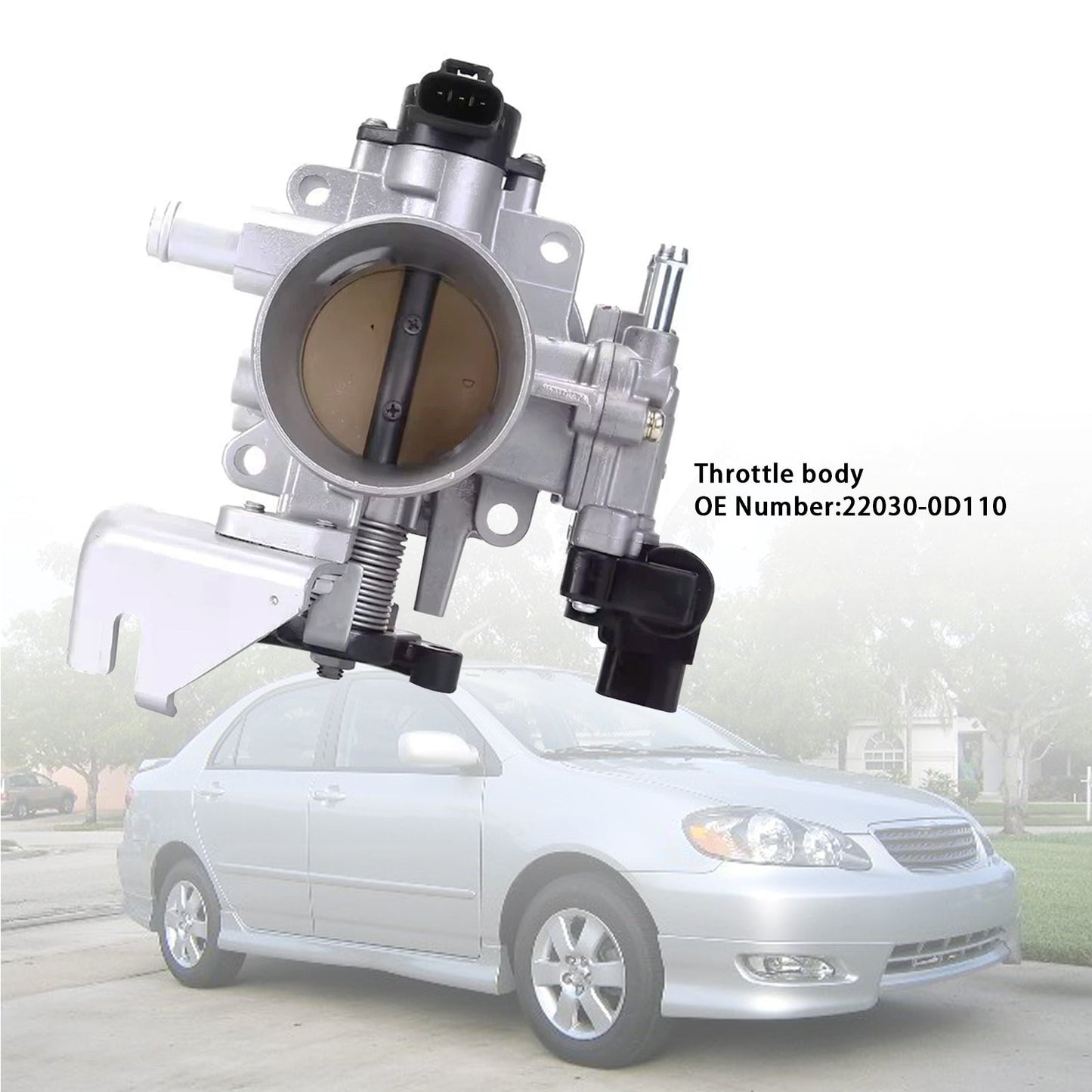 2003-2004 Toyota Corolla M/T 2WD Sedan CE ( VIN starts with 2 ) Throttle Body Assembly 22030-0D110