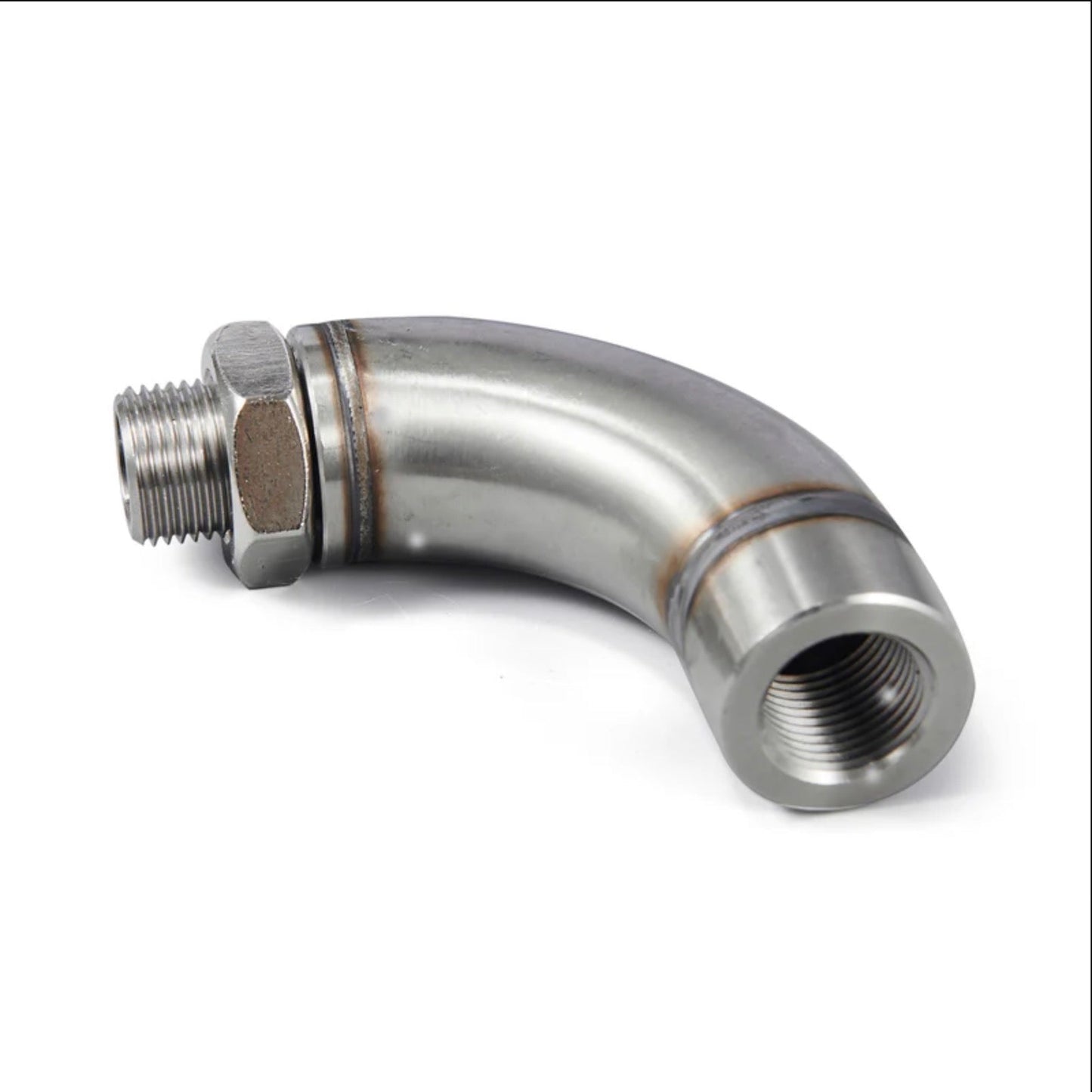 OBD2 Vehicle M18X1.5 J Style O2 Oxygen Sensor Angled Extender Spacer Kit