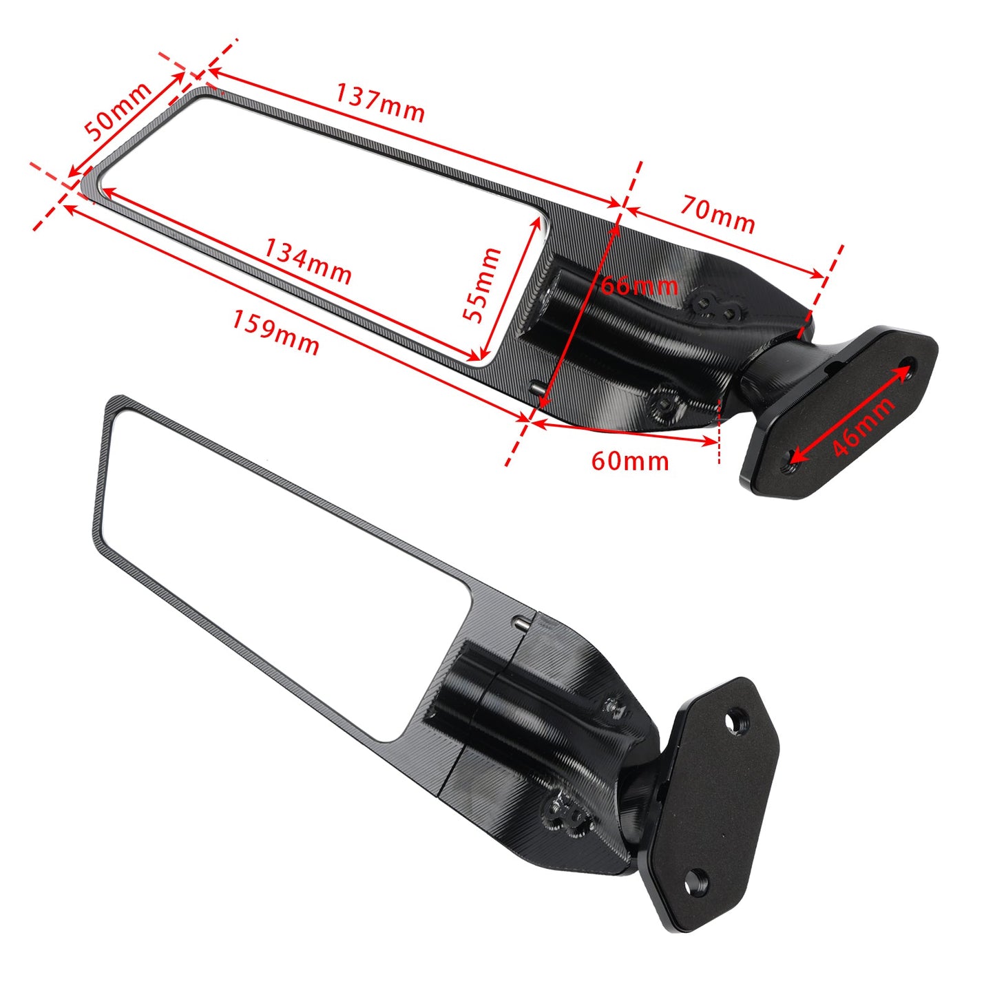 2023-2024 Kawasaki ZX4RR ZX 4RR (SE) CNC Aluminum Winglet Mirror Wing Mirror
