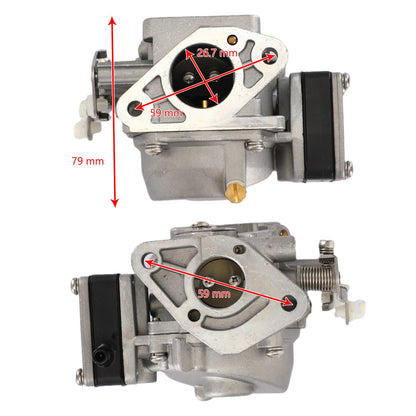 Carburetor Carb 3B2-03200-1 3K9-03200-0 fit TOHATSU outboard 9.8HP 2-strokes Engine