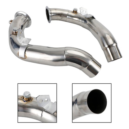 2011-2018 BMW M6 Gran Coupe F06 with S63 Motor 3" Exhaust Catless Downpipes Stainless Steel