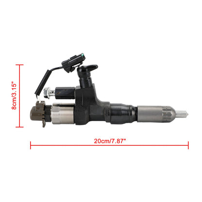 Hino J08E Kobelco SK330-8 SK350 Excavator 6PCS Fuel Injectors 095000-6593 CB84034501S 23670-E0010