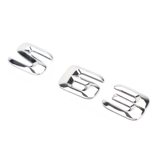 Rear Trunk Emblem Badge Nameplate Decal Letters Numbers Fit Mercedes S63 Chrome