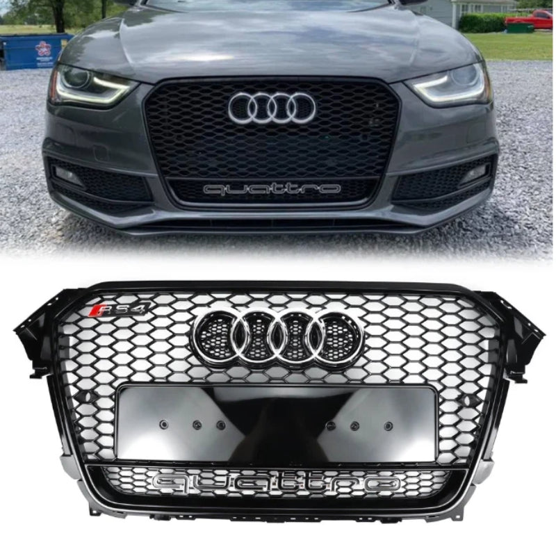 2012-2016 Audi A4 S4 B8 5 Quattro To RS4 Style Front Bumper Grill Replacement