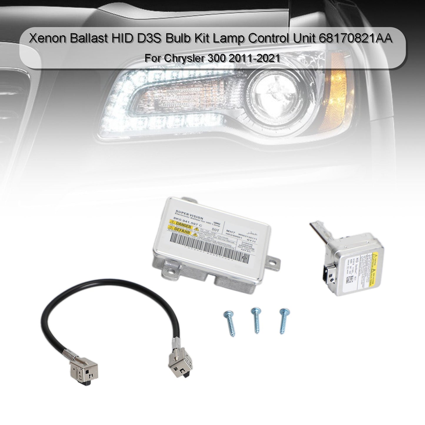 2011-2021 Chrysler 300 Xenon Ballast HID D3S Bulb Lamp Control Unit 68170821AA
