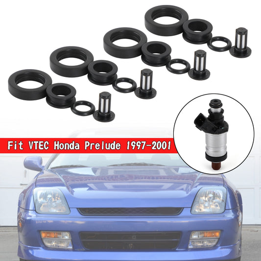 1996-2000 Honda Civic/ 1998-2002 Accord/ 1997-2001 Prelude 4PCS Fuel Injectors Repair Kit 06164P2J000
