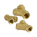 1/2"-1" NPT Thread Y Shaped Brass Strainer Filter Valve Connector For Water Oil, 3/4"