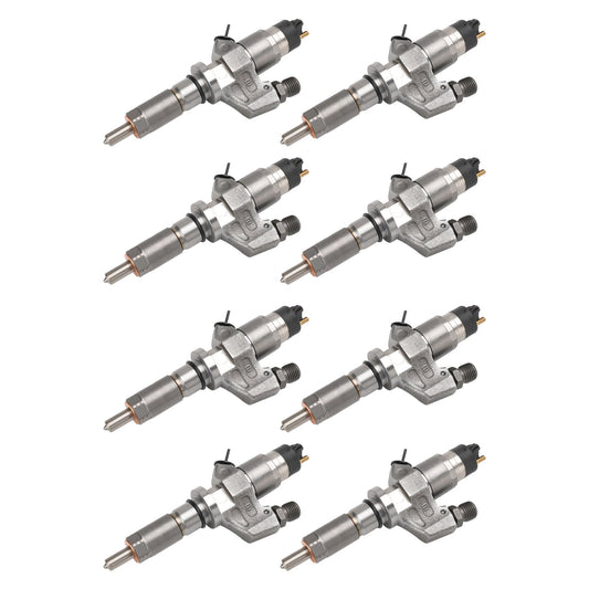2001-2004.5 GMC Sierra 2500HD 3500HD 6.6L LB7 Duramax Diesel 8PCS Fuel Injectors 0445120008 0986435502 97208074