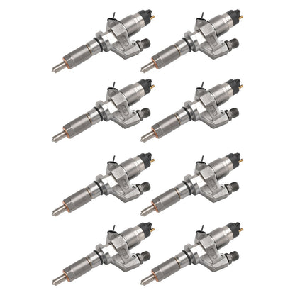 2001-2004.5 Chevy Silverado 2500HD/3500HD 6.6L LB7 Duramax Diesel 8PCS Fuel Injectors 0445120008 0986435502 97208074