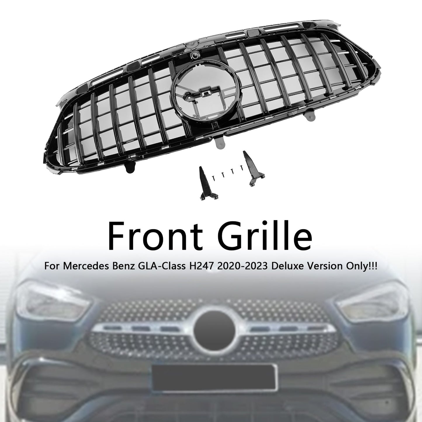 2020-2023 Mercedes Benz GLA-Class H247 Deluxe Front Bumper Grille Grill