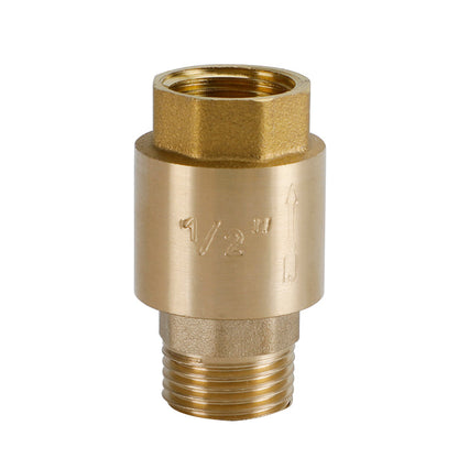 Brass Check Valve G1/2" G3/4" G1" M To F Thread Non-Return Backflow Prevention, G1"