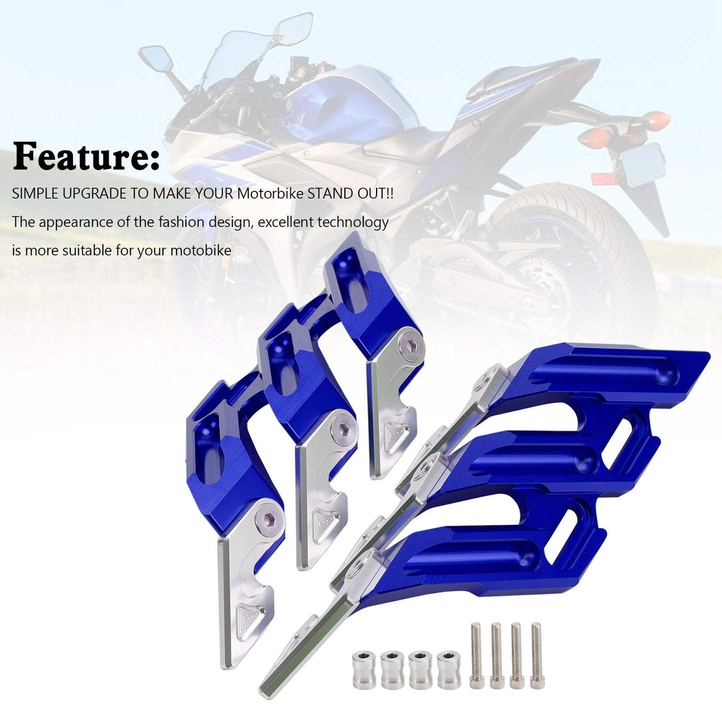 2018-2022 YAMAHA YZF-R15 V3 V4 CNC Front Fork Fender Side Mudguard Sliders