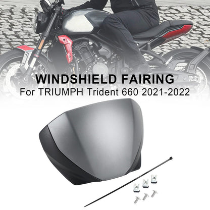 Front Screen Windshield Fairing Windscreen Deflector For Trident 660 2021+