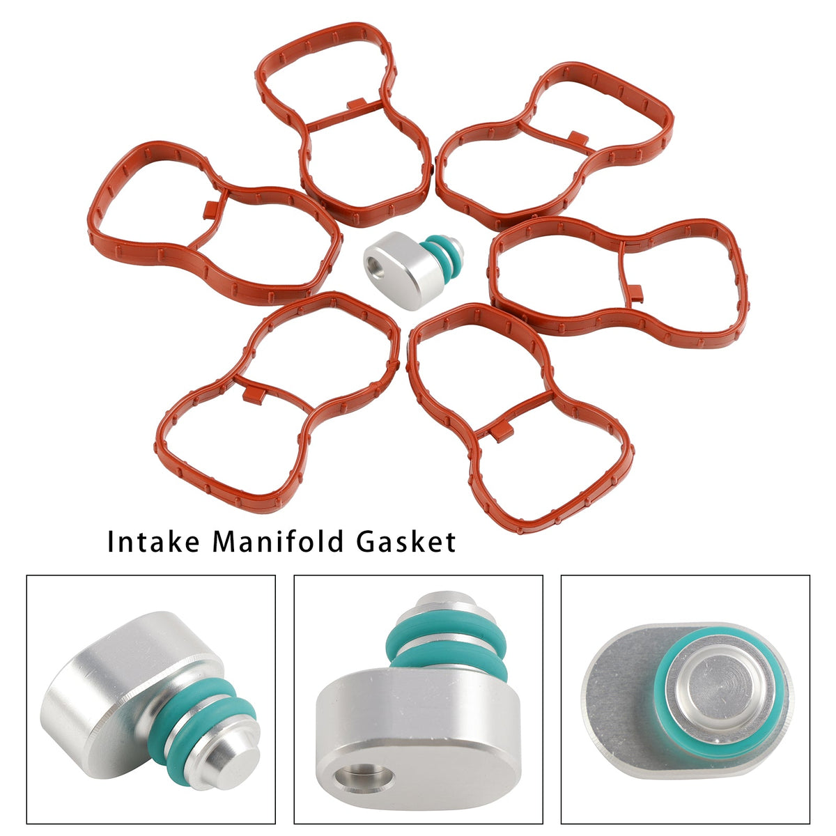 BMW E90-93 F10 F11 F07 X5 X6 N57 6Pcs Intake Manifold Gasket 1167807480 11618511363