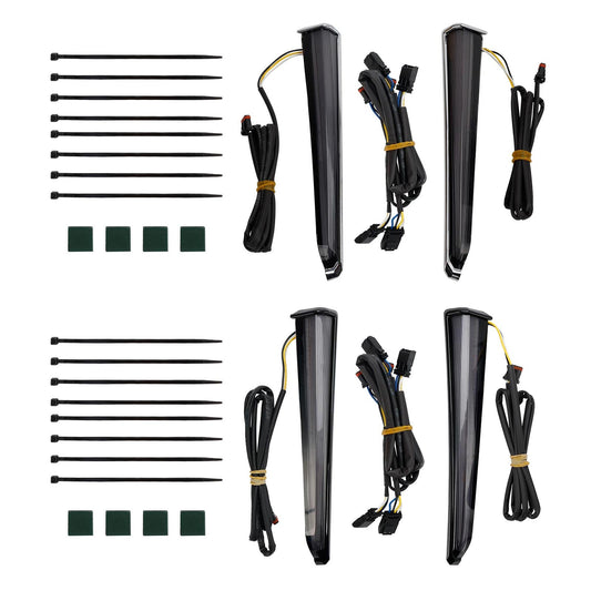 45801 LED Fang Lower Fairing Lights for Touring Road Glide 2014-2023 Champoo