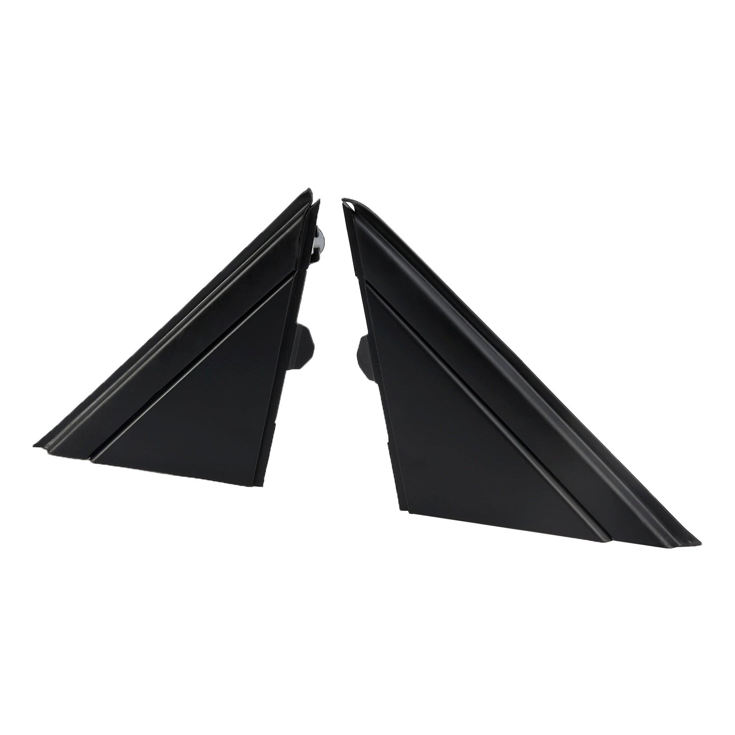 2012-2019 Fiat 500 2X Left+Right Side View Door Mirror Flag Cover Molding Trim 1SD00KX7AA